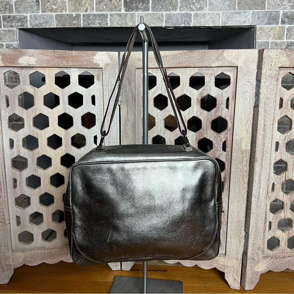 Kate Spade Metallic Silver Tablet Media Bag